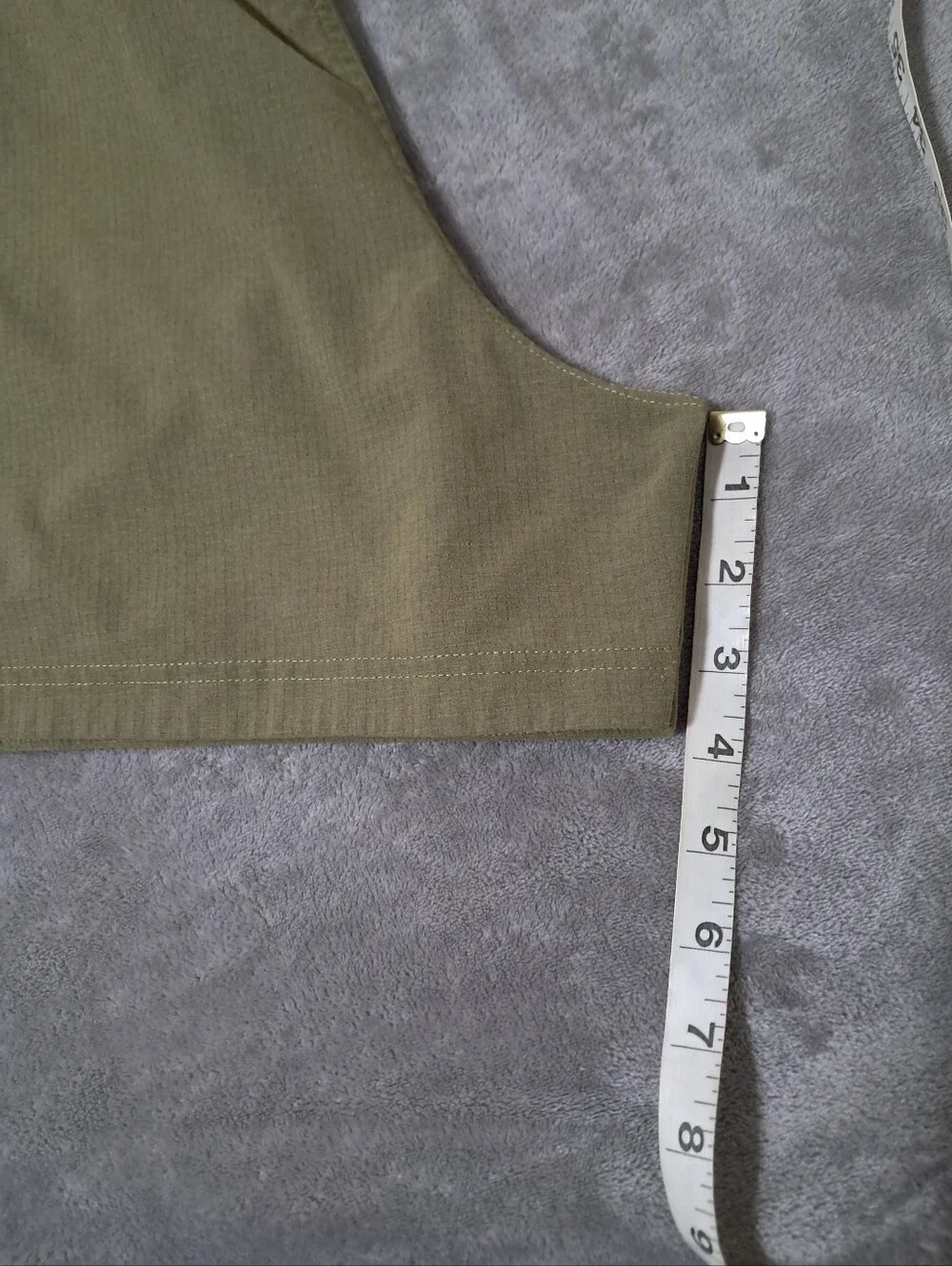 Lululemon Woven Air High Rise Hiking Shorts Sz. 14 Bronze Green.